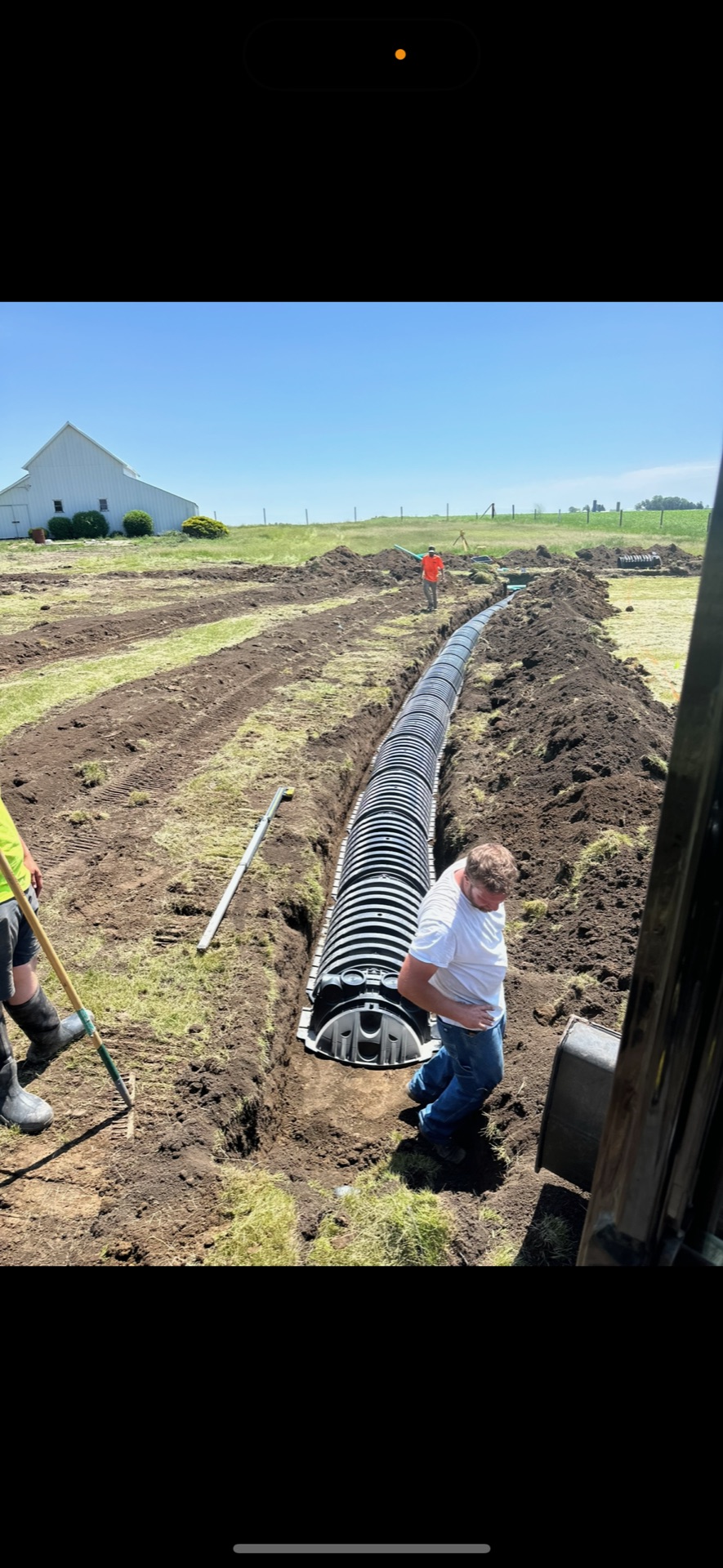 Excavation project in progress serving Marshall County, Iowa